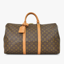 Load image into Gallery viewer, LOUIS VUITTON ルイヴィトン キーポル50 ボストンバッグ M41426 モノグラム PVC レザー モノグラム ゴールド金具 美品 中古 4b011228