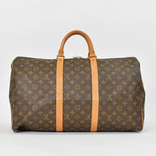 Load image into Gallery viewer, LOUIS VUITTON ルイヴィトン キーポル50 ボストンバッグ M41426 モノグラム PVC レザー モノグラム ゴールド金具 美品 中古 4b011228