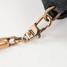 Load image into Gallery viewer, GUCCI グッチ ワンショルダーバッグ ブラック ピンク GGキャンバス レザー 3444 ピンクゴールド金具 美品 中古 4b011242