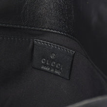 Load image into Gallery viewer, GUCCI グッチ ワンショルダーバッグ ブラック ピンク GGキャンバス レザー 3444 ピンクゴールド金具 美品 中古 4b011242