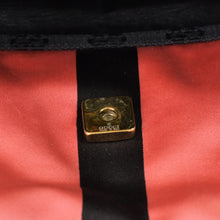 Load image into Gallery viewer, GUCCI グッチ ワンショルダーバッグ ブラック ピンク GGキャンバス レザー 3444 ピンクゴールド金具 美品 中古 4b011242