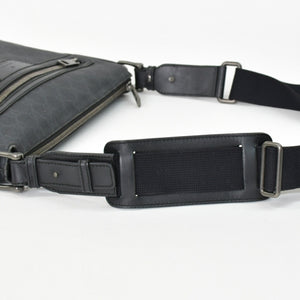 極美品 GUCCI グッチ GGスプリーム ショルダーバッグ 322279 ブラック GGスプリームキャンバス シルバー金具 中古 4b011255
