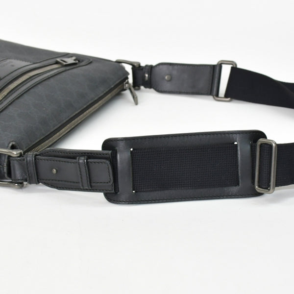 極美品 GUCCI グッチ GGスプリーム ショルダーバッグ 322279 ブラック GGスプリームキャンバス シルバー金具 中古 4b011255