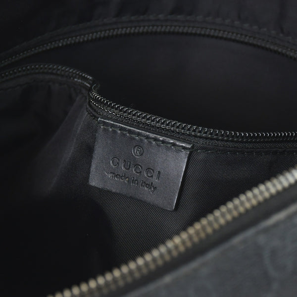 極美品 GUCCI グッチ GGスプリーム ショルダーバッグ 322279 ブラック GGスプリームキャンバス シルバー金具 中古 4b011255