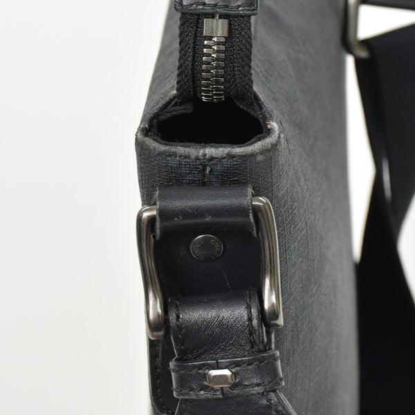 極美品 GUCCI グッチ GGスプリーム ショルダーバッグ 322279 ブラック GGスプリームキャンバス シルバー金具 中古 4b011255