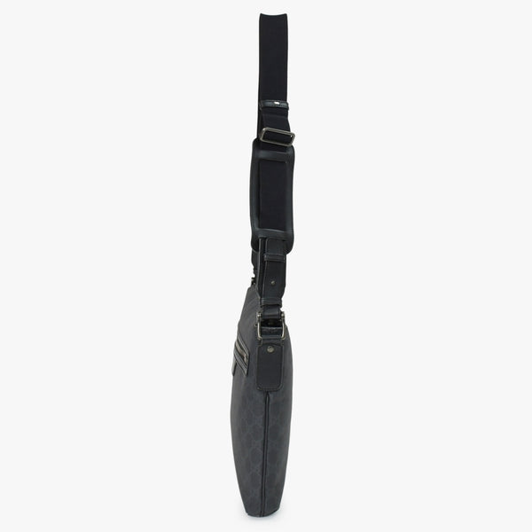 極美品 GUCCI グッチ GGスプリーム ショルダーバッグ 322279 ブラック GGスプリームキャンバス シルバー金具 中古 4b011255