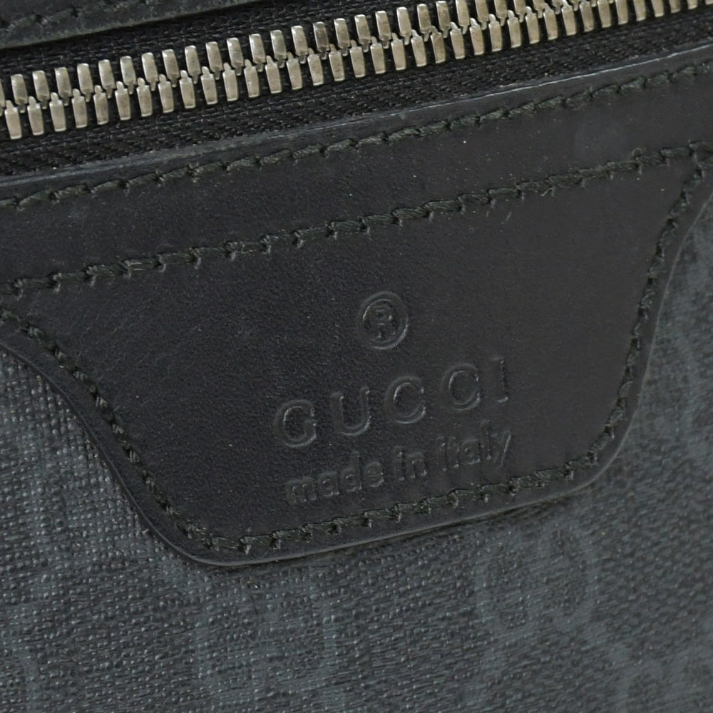 極美品 GUCCI グッチ GGスプリーム ショルダーバッグ 322279 ブラック GGスプリームキャンバス シルバー金具 中古 4b011255
