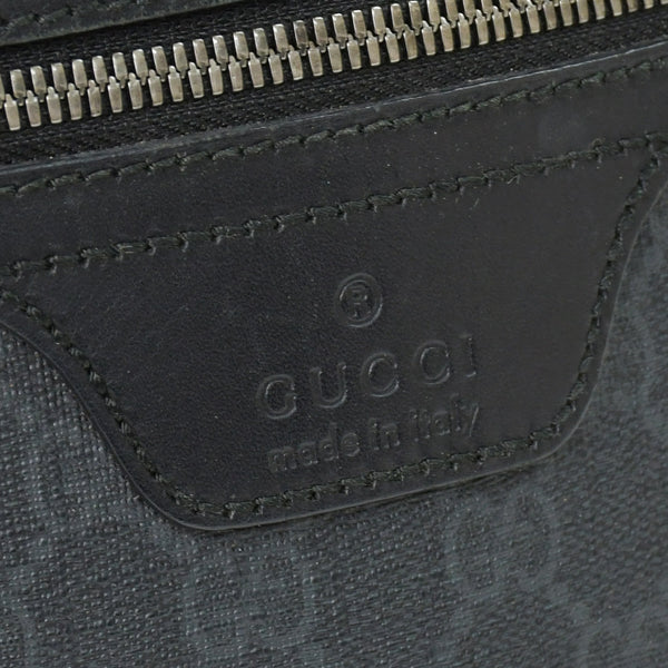 極美品 GUCCI グッチ GGスプリーム ショルダーバッグ 322279 ブラック GGスプリームキャンバス シルバー金具 中古 4b011255