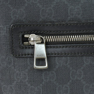 極美品 GUCCI グッチ GGスプリーム ショルダーバッグ 322279 ブラック GGスプリームキャンバス シルバー金具 中古 4b011255