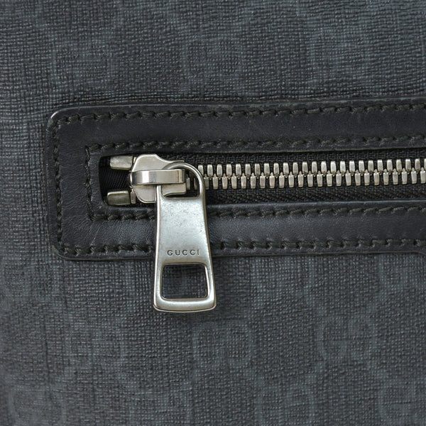 極美品 GUCCI グッチ GGスプリーム ショルダーバッグ 322279 ブラック GGスプリームキャンバス シルバー金具 中古 4b011255