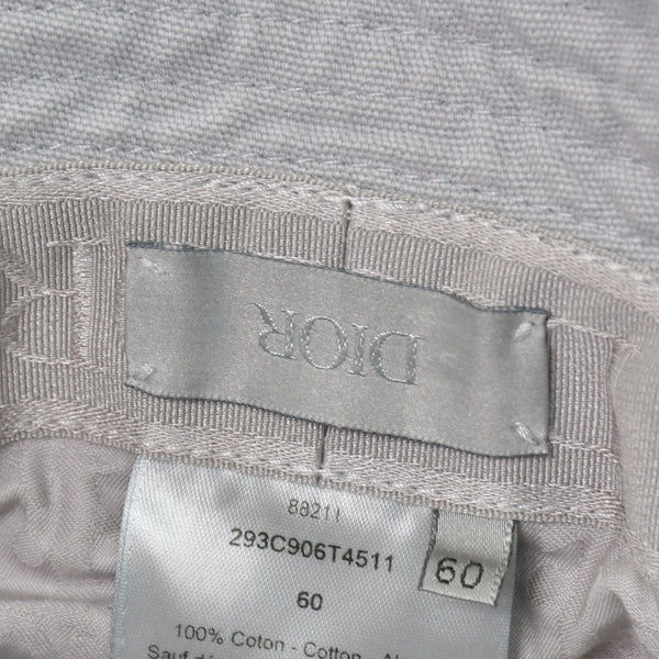 Christian Dior クリスチャンディオール バケットハット 293C906T4511 コットン グレー サイズ60 美品 中古 4b011551