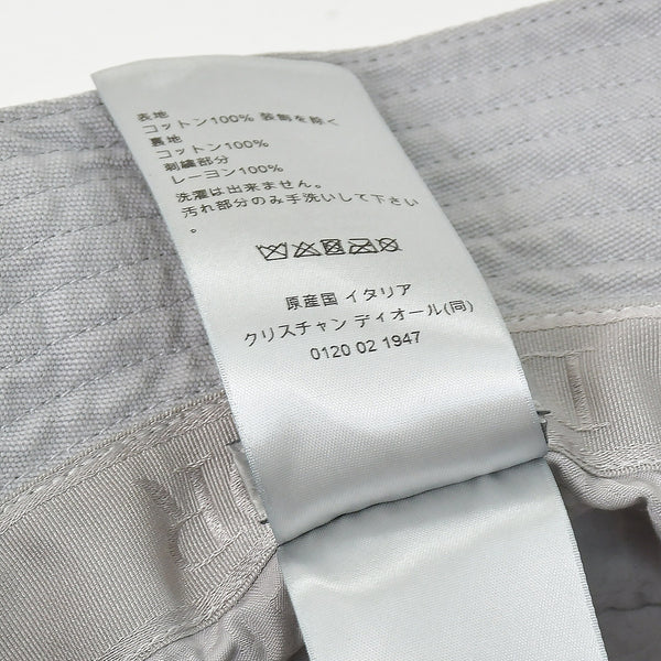 Christian Dior クリスチャンディオール バケットハット 293C906T4511 コットン グレー サイズ60 美品 中古 4b011551
