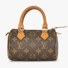 Load image into Gallery viewer, LOUIS VUITTON ルイヴィトン ミニスピーディ ハンドバッグ モノグラム M41534 PVC ブラウン 美品 中古 4b011619