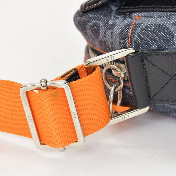 Christian Dior クリスチャンディオール フライトライン ワンショルダーバッグ 167-BM-1025 トロッター柄 シルバー金具 美品 中古 4b011635