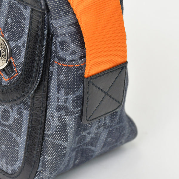 Christian Dior クリスチャンディオール フライトライン ワンショルダーバッグ 167-BM-1025 トロッター柄 シルバー金具 美品 中古 4b011635