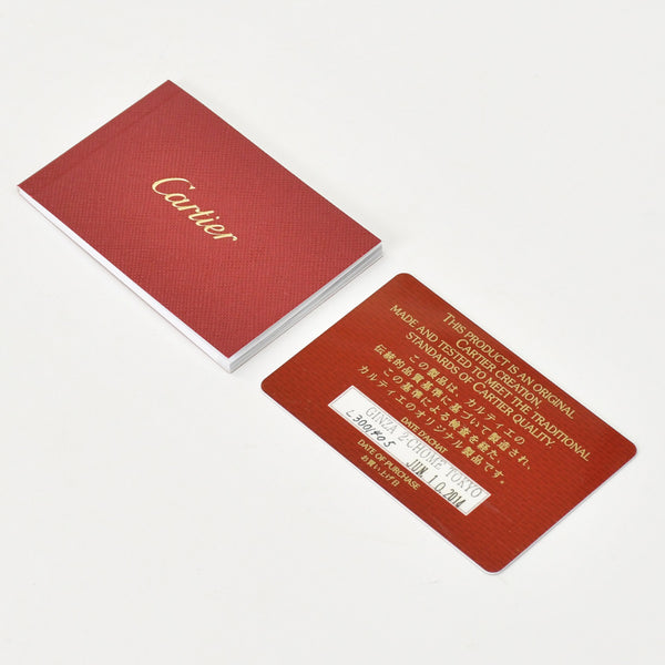 CARTIER カルティエ 長財布 ドゥーブルC ボルドー パテントレザー エナメル シルバー金具 中古 4b011878