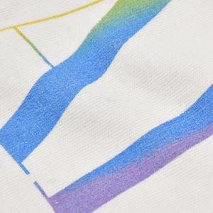 極美品 SAINT MICHAEL セントマイケル SS TEE RAINBOW SAINT 半袖Tシャツ SM-YS1-0000-007 サイズL ホワイト 中古 4b012016