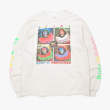 Load image into Gallery viewer, SAINT MICHAEL LS TEE KEEP IT セントマイケル 長袖Ｔシャツ ホワイト マルチカラー M-HR1-0000-037 サイズ L 良品 中古 4b012018