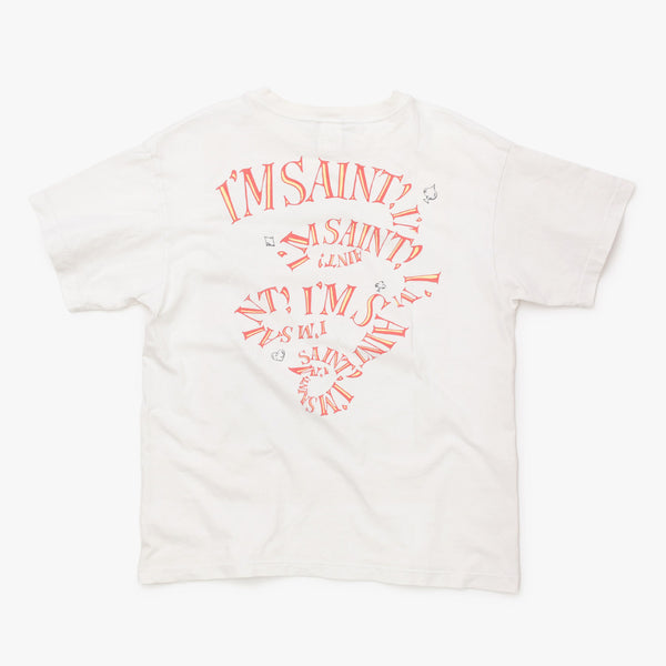 SAINT MICHAEL セントマイケル DSNY SS TEE 半袖Ｔシャツ SM-A23-0000-C25 サイズL ホワイト コットン 美品 中古 4b012021