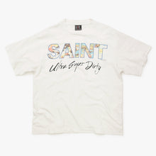 Load image into Gallery viewer, 極美品 SAINT MICHAEL セントマイケル SS TEE SUPER DIRTY 半袖Ｔシャツ SM-HR8-0000-025 サイズL ホワイト コットン 中古 4b012024