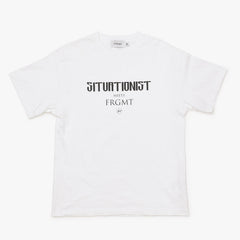 SITUATIONIST MEETS FRAGMENT シチュアシオニスト フラグメント Tシャツ ホワイト サイズ36 良品 中古 4b012035
