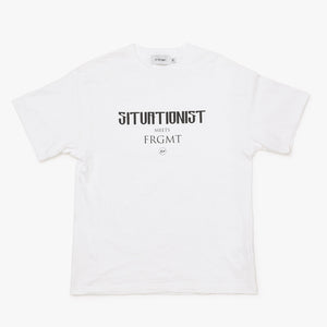 SITUATIONIST MEETS FRAGMENT シチュアシオニスト フラグメント Tシャツ ホワイト サイズ36 良品 中古 4b012035