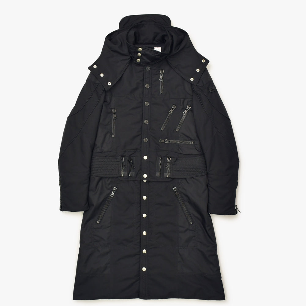 極美品 Christian Dior クリスチャンディオール ダウン ガリアーノ期 ジャケット 4H12088510 サイズ38 ブラック 中古 4b012161