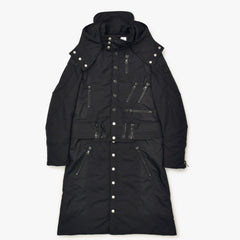極美品 Christian Dior クリスチャンディオール ダウン ガリアーノ期 ジャケット 4H12088510 サイズ38 ブラック 中古 4b012161