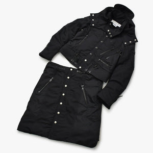 極美品 Christian Dior クリスチャンディオール ダウン ガリアーノ期 ジャケット 4H12088510 サイズ38 ブラック 中古 4b012161