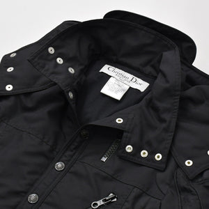 極美品 Christian Dior クリスチャンディオール ダウン ガリアーノ期 ジャケット 4H12088510 サイズ38 ブラック 中古 4b012161