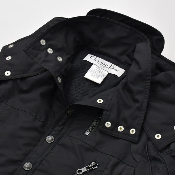 極美品 Christian Dior クリスチャンディオール ダウン ガリアーノ期 ジャケット 4H12088510 サイズ38 ブラック 中古 4b012161