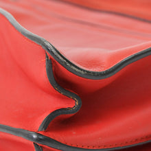 Load image into Gallery viewer, 極美品 CELINE セリーヌ ダイヤモンドクラッチショルダーバッグ レザー スエード ハラコ レッド シルバー ベージュ シルバー金具 中古 4b012254