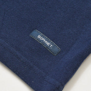 SOPHNET. ソフネット 長袖Tシャツ SOPH-190096 サイズM ネイビー ピンク サソリ コットン 刺繍ロゴ 美品 中古 4b012605