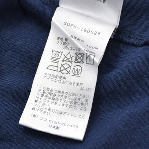 SOPHNET. ソフネット 長袖Tシャツ SOPH-190096 サイズM ネイビー ピンク サソリ コットン 刺繍ロゴ 美品 中古 4b012605
