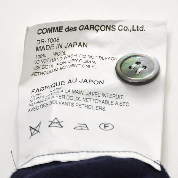 COMME des GARCONS HOMME DEUX cardigan コム デ ギャルソン オム ドゥ カーディガン ネイビー サイズS DR-T008 美品 中古 4b012617