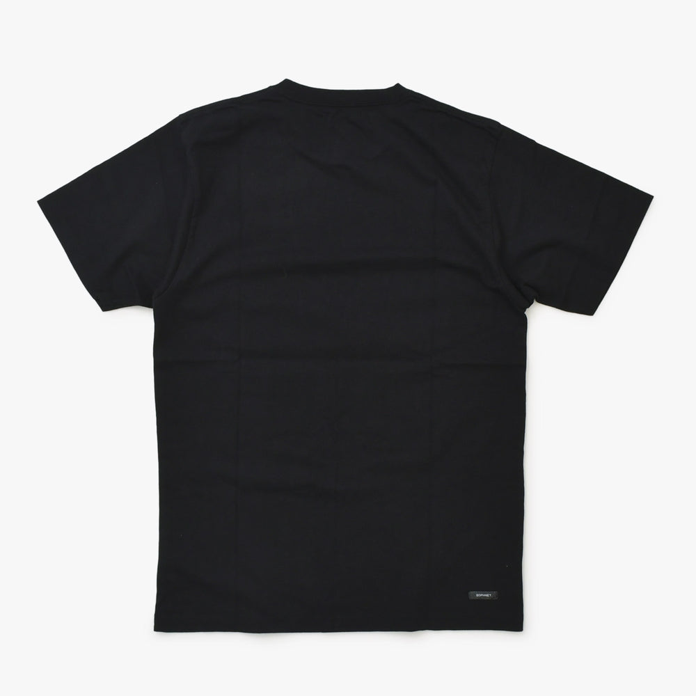 新品未使用 SOPHNET. ソフネット 半袖Tシャツ SOPH-180111 サイズM ナンバリング ペイズリー ブラック 中古 4b012625