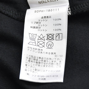 New and unused SOPHNET. Short sleeve T-shirt SOPH-180111 Size M Numbering Paisley Black Used 4b012625