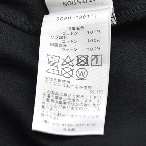 New and unused SOPHNET. Short sleeve T-shirt SOPH-180111 Size M Numbering Paisley Black Used 4b012625