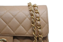 画像をギャラリービューアに読み込む, 極美品 CHANEL シャネル マトラッセ23 Wフラップ Wチェーンショルダーバッグ 6番台 ココマーク キャビアスキン ベージュ 中古 4b013074