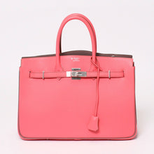 画像をギャラリービューアに読み込む, 新品同様 HERMES エルメス バーキン 35 スペシャルオーダー品 □R刻印 ローズリップスティック グリオレ マットパラジウム金具 シェブルミゾル 美品 中古 4b013944