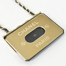 Load image into Gallery viewer, CHANEL シャネル マトラッセ ペンダント ネックレス カードケース PARIS 2022 ゴールド ブラック 美品 中古 4b011910