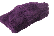 Load image into Gallery viewer, CHANEL シャネル ココマーク チェーンショルダーバッグ 6番台 ファー レザー アンティークゴールド パープル 美品 中古 4c069200