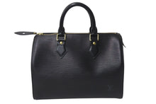 Load image into Gallery viewer, LOUIS VUITTON ルイヴィトン スピーディ30 ハンドバッグ M59032 エピレザー ブラック ゴールド金具 美品 中古 4c076406