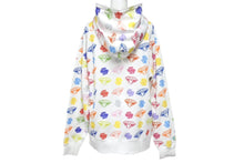 画像をギャラリービューアに読み込む, 新品未使用 BILLIONAIREBOYSCLUB ビリオネアボーイズクラブ CASANOVA カサノバ 総柄 ジップアップパーカー ホワイト マルチカラー サイズL