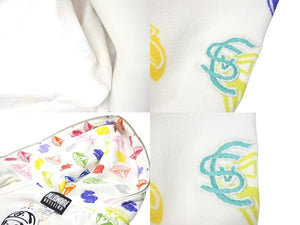 New and unused BILLIONAIREBOYSCLUB Billionaire Boys Club CASANOVA Casanova Allover Pattern Zip Up Parka White Multicolor Size L