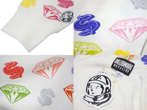 New and unused BILLIONAIREBOYSCLUB Billionaire Boys Club CASANOVA Casanova Allover Pattern Zip Up Parka White Multicolor Size L