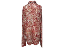 Load image into Gallery viewer, 新品未使用 MAJESTIC FILATURES マジェスティック フィラチュール 長袖シャツ J527HCH008 サイズM ペイズリー 総柄 レッド 中古 4b000907