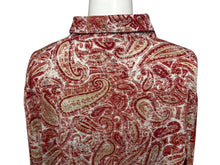 Load image into Gallery viewer, 新品未使用 MAJESTIC FILATURES マジェスティック フィラチュール 長袖シャツ J527HCH008 サイズM ペイズリー 総柄 レッド 中古 4b000907