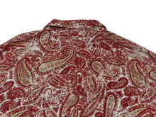 Load image into Gallery viewer, 新品未使用 MAJESTIC FILATURES マジェスティック フィラチュール 長袖シャツ J527HCH008 サイズM ペイズリー 総柄 レッド 中古 4b000907