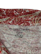 Load image into Gallery viewer, 新品未使用 MAJESTIC FILATURES マジェスティック フィラチュール 長袖シャツ J527HCH008 サイズM ペイズリー 総柄 レッド 中古 4b000907